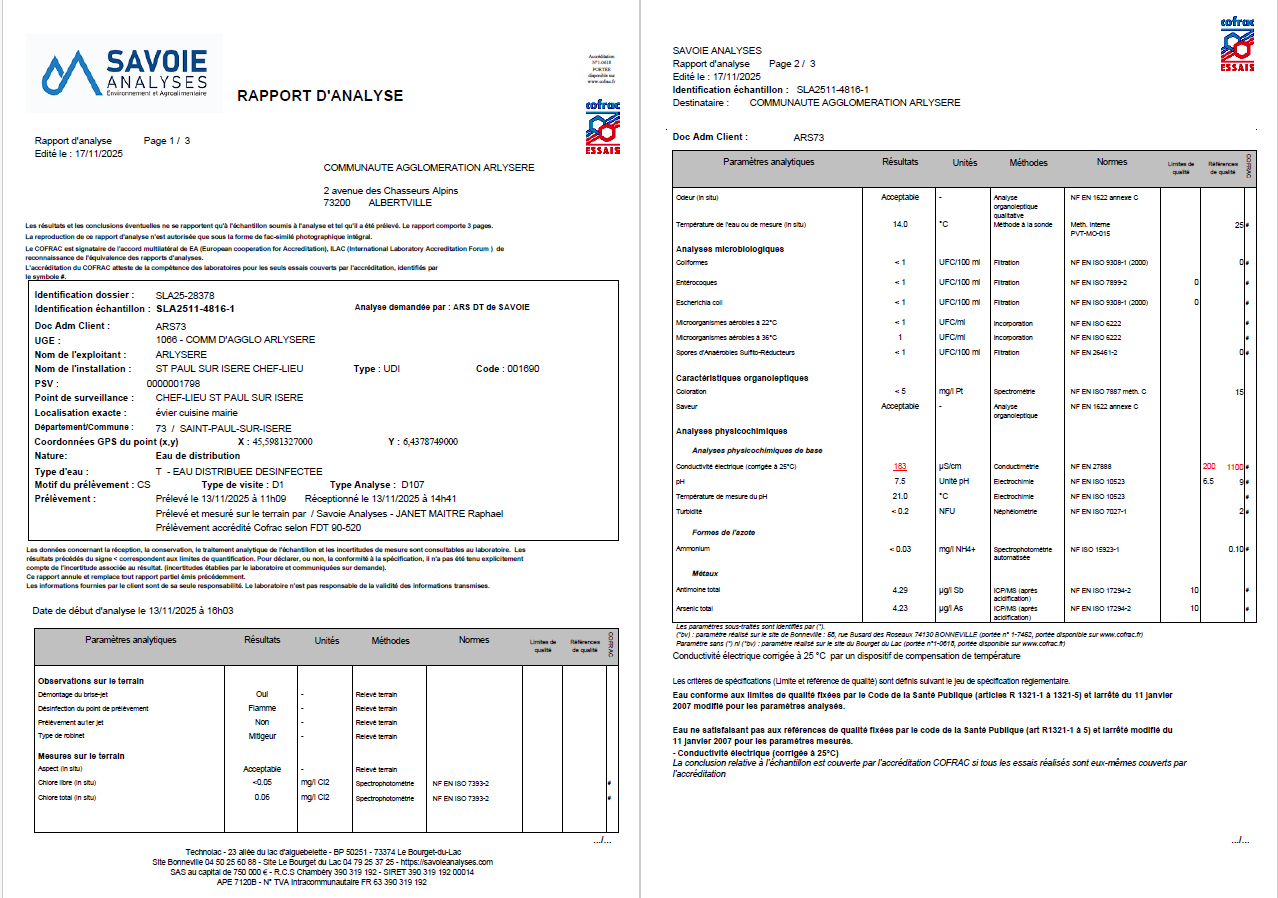 ANALYSE EAU CHEF LIEU 13.11.25