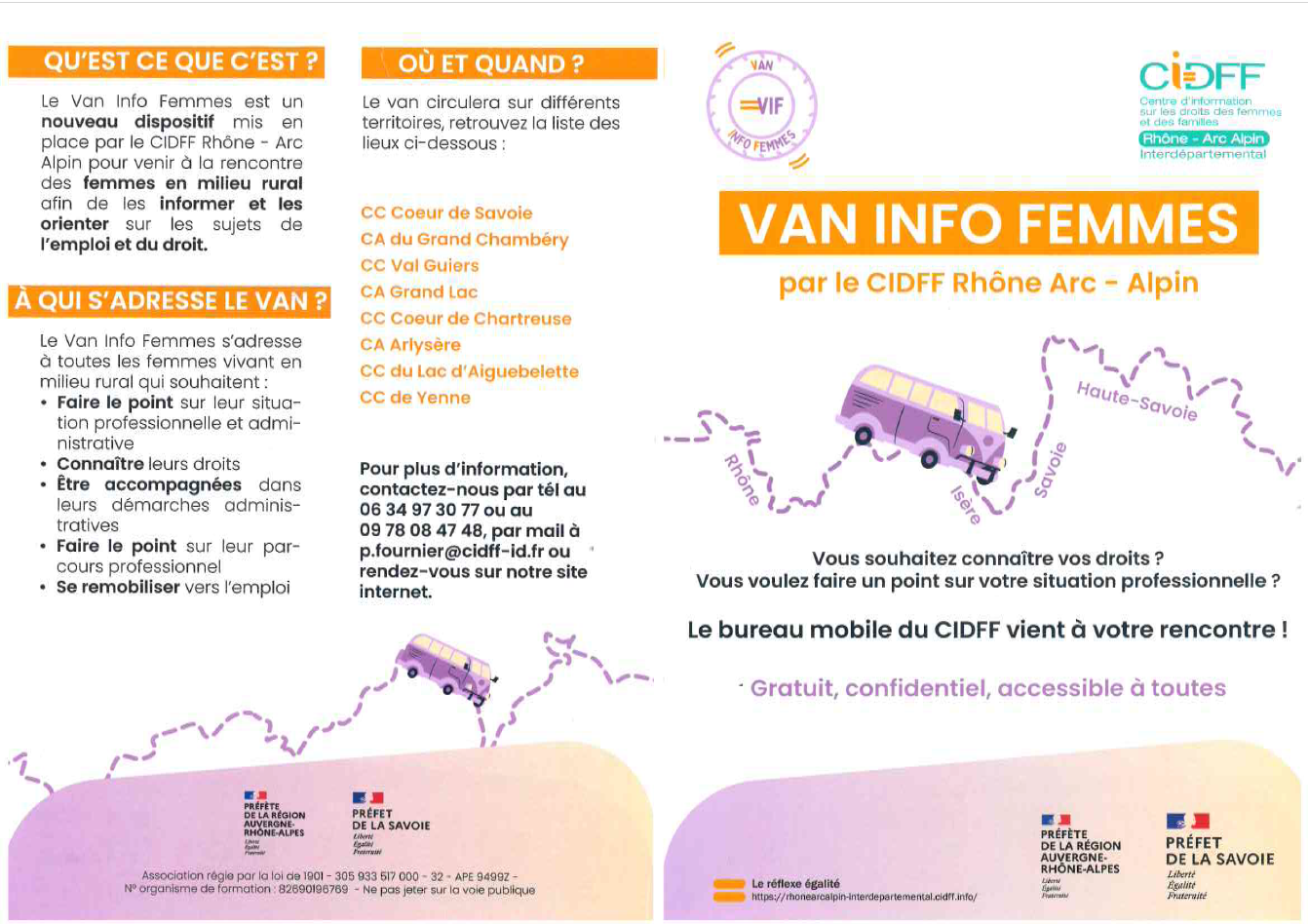 Van acces droits CIDFF
